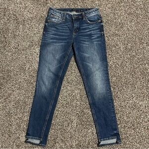 Miss Me Skinny Ankle Step Hem Jeans